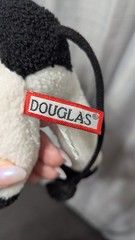 Sweet Cream Douglas 8″ Baby Cow stuffed plush animal Black White holstein bull