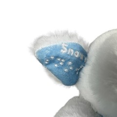 Two Blind Brothers White Blue Guide Dog Plush Snowy Stuffed Animal Braille