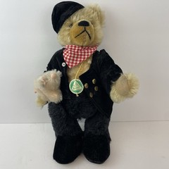 Martin J Hermann Chimney Sweep Good Luck Mohair Bear W/Pig Limited Edition #279