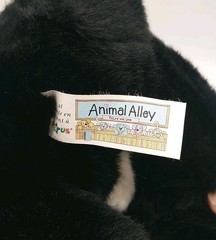 Animal Alley Floppy Ear Rabbit Plush Stuffed Animal Black White Toys R Us Tags