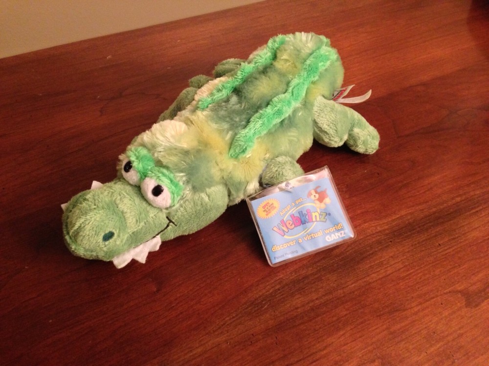NEW Ganz Webkinz Crocodile (retired) HM215 New Unused Code NWT