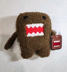 NEW Official Domo Plush 2007 Jakks Pacific Brown Chibi Plushie Character Toy NWT