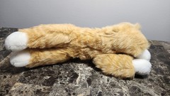 Orange Tabby Cat Plush 12″ MJC International Stuffed Animal 1992 Lying Down