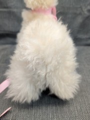 Alpaca Fur Plush, 10-inch, Fluffy, Free Standing, Made In Peru, 100% Alpaca Wool