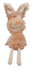 Hallmark Moptops Angora Bunny Rabbit Plush Stuffed Animal Peach Pink 22″ Shaggy