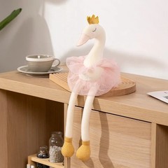 Swan Pink 16 Inch Stuffed Animal Plush Toys Toddler Dolls Kids Gifts