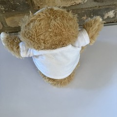 Weighted 1.5 Lb. Baby Sloth Light Brown W/warm Hugs White T-Shirt 9.5”