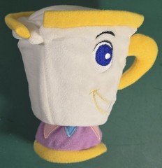 Disney Store Beauty and the Beast Chip Tea Cup Plush Stuffed Bean Filled Bag 5”