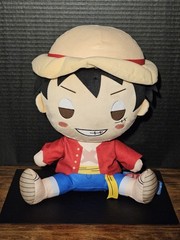 One Piece 12in Luffy Standard Plush Round 1 Exclusive New with Tag