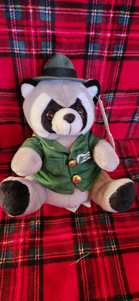 Vintage Ranger Rick Raccoon Boomer Badger Plush Stuffed Animal Wildlife Friend