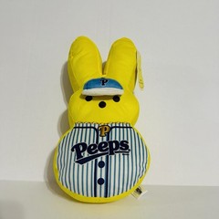 Peeps Plush Stuffed Animal Baseball Player -12” Peep Bunny