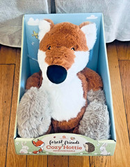 aroma home Microwaveable Cozy HOTTIE Plush Fox/Lavender Fragranced NIB