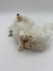 Vintage Kamar White Arctic Fox Stuffed Animal MCM Kitsch Plush Pristine 1967 NWT