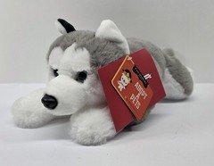FAO Schwarz Husky Dog Cuddly Ultra-Soft Fur 15″ Stuffed Animal Plush Toy