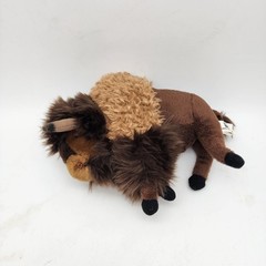 Wildlife Artists Bison Plush Stuffed Animal Toy 6″ Brown Ox Bull Buffalo 2017
