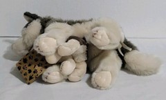 Nat & Jules Demdaco Animal Craft Wolf Mom & Pup Plush Toy Stuffed Animal New