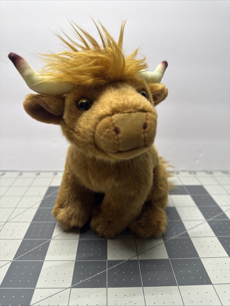 Living Nature Highland Cow Farm Stuffed Animal Soft Toy Cuddly Plush Plushie 6″