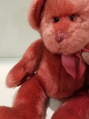 Teddy Bear Russ Berrie And Company “Cheri” Dark Deep Pink Valentine’s Day…