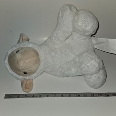 Silver One White Sheep Lamb Plush 13″ Stuffed Animal Toy Lovey Sewn Eyes