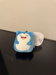 NEW Squishmallows 3.5″ Inch Clip Pokémon Snorlax Blue Sleeping Pokemon Keychain