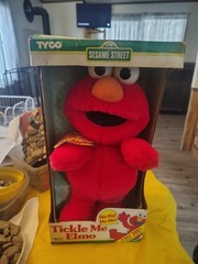 Original Tyco Sesame Street Tickle Me Elmo still in box
