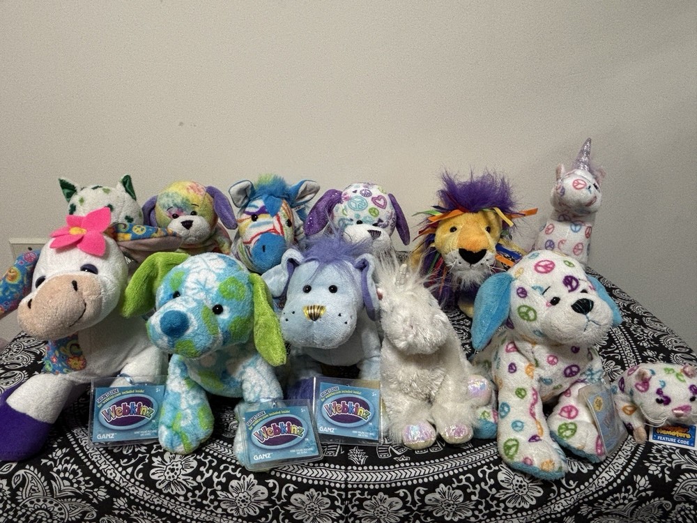 12 RARE PRINTED WEBKINZ