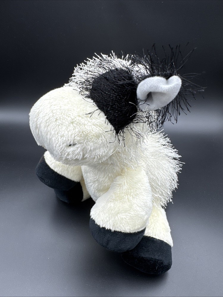 Ganz Webkinz HM003 Black & White Cow Plush Stuffed Toy No Code Retired