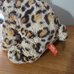Wild Republic Snow Leopard Grey Black Spots Plush Stuffed Animal Tulsa Zoo 9″