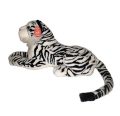 RARE VTG Fiesta 27″ Realistic White Bengal Tiger Plush Jumbo Lifelike Stuffed