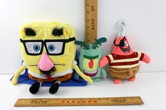 Spongebob Squarepants Lot of 3 SundaaaeeePants, Plankton & Pirate Patrick Star