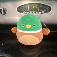 Squishmallows Avery Duck Plush Small 2019 Green Brown Yellow White Washable