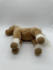 Miyoni by Aurora Palomino Horse Animal Plush Toy 10″ Tan Brown White Fur Charm