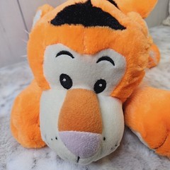 Orange Black Striped Pouncing Tiger Plush Stuffed Animal Toy 16″ Nursery Decor