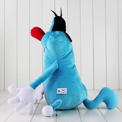 40cm funny design France Cute Cartoon Oggy Cockroaches Toy Fat Cat Oggy.