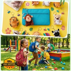 cideny 24 Pcs 5in Mini Plush Animals