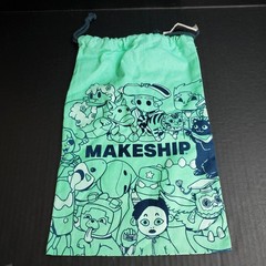 Makeship Blue Drawstring Teal BAG REPLACEMENT for Limited Edition Plush 10″x15″