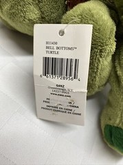 Ganz With Sound Bell Bottoms Green Turtle w/ Scarf 8” Plush H11430 NWT SEE PICS!