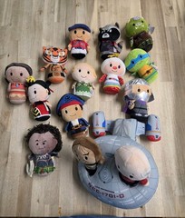 Hallmark Itty Bittys Mixed Lot Of 14-15 Plush Disney Character Collectibles