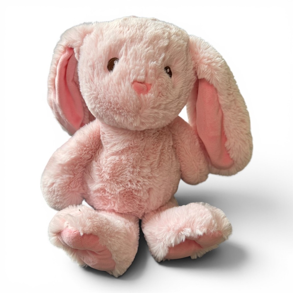 Giggle Scape Plush Pink Bunny Stuffed Animal Soft Cuddly Toy with Long Ears
