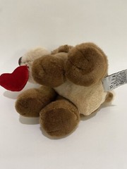 RUSS Berrie Target HOUND DOG Pup Plush Sad Eyes 8” Brown Tan Red Heart In Mouth