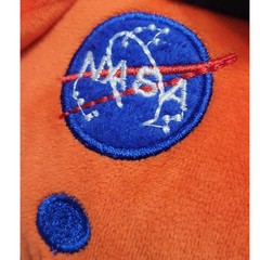 Astronaut Penguin Plush Nasa Stuffed Animal Orange Space Suit 10.5 Inch Toy