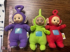 RARE VINTAGE 1998 PLAYSKOOL TELETUBBIES PLUSH DOLLS SET OF 3
