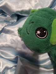 Star Belly Dream Lites Stuffed Animal Night Light Dreamy Green Dinosaur *Flaw*