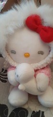 HELLO KITTY ESKIMO W/SEAL 2004 WINTER PLUSH DOLL