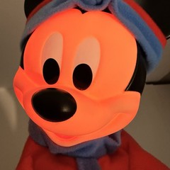 Vtg Disney Baby Mickey Mouse Huglight Fisher Price Plush Glow Light Open Box