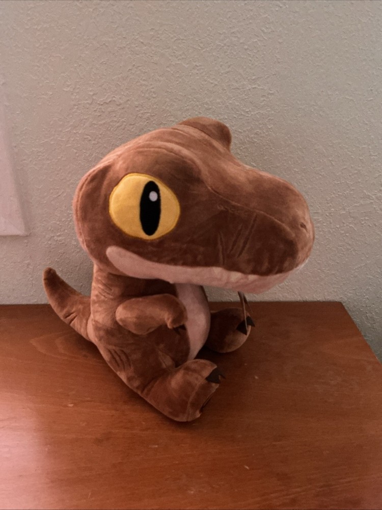 NEW Jurassic World Brown T-REX PLUSH 13″ Round 1 Tyrannosaurus Rex Stuff Animal
