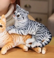 American Shorthair Cat 11 Inch Stuffed Animal Plush Toys Toddler Doll Kids Gifts