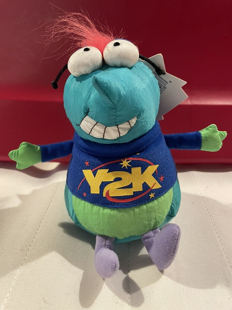 SOUNDS WORKS! Crash the Y2K Bug Plush Stuffed Animal W/ TAGS Hallmark 1999/2000
