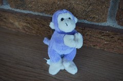 Plush WISHPETS Purple MONKEY Baby KEYE Small Stuffed Animal Mini Doll 5″ Toy Fun