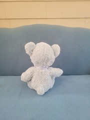 Russ Baby Sweet Beginnings Teddy Bear Plush Blue w/ Blue Bow 14″ Russ Berrie
